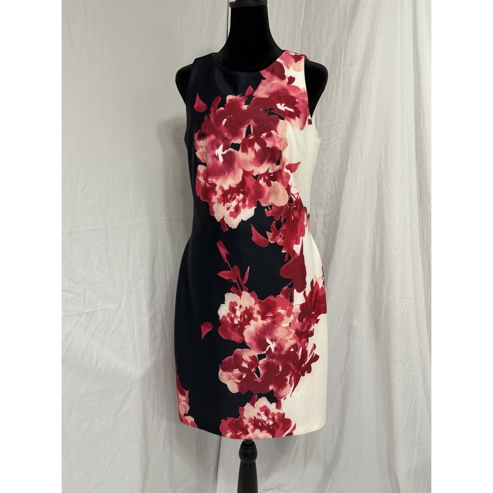 LAUREN RALPH LAUREN Floral Sleeveless Dress, Red Multi, ‎ 8